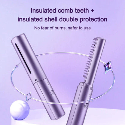 Cordless Portable Hair Straightener Travel Mini Styling