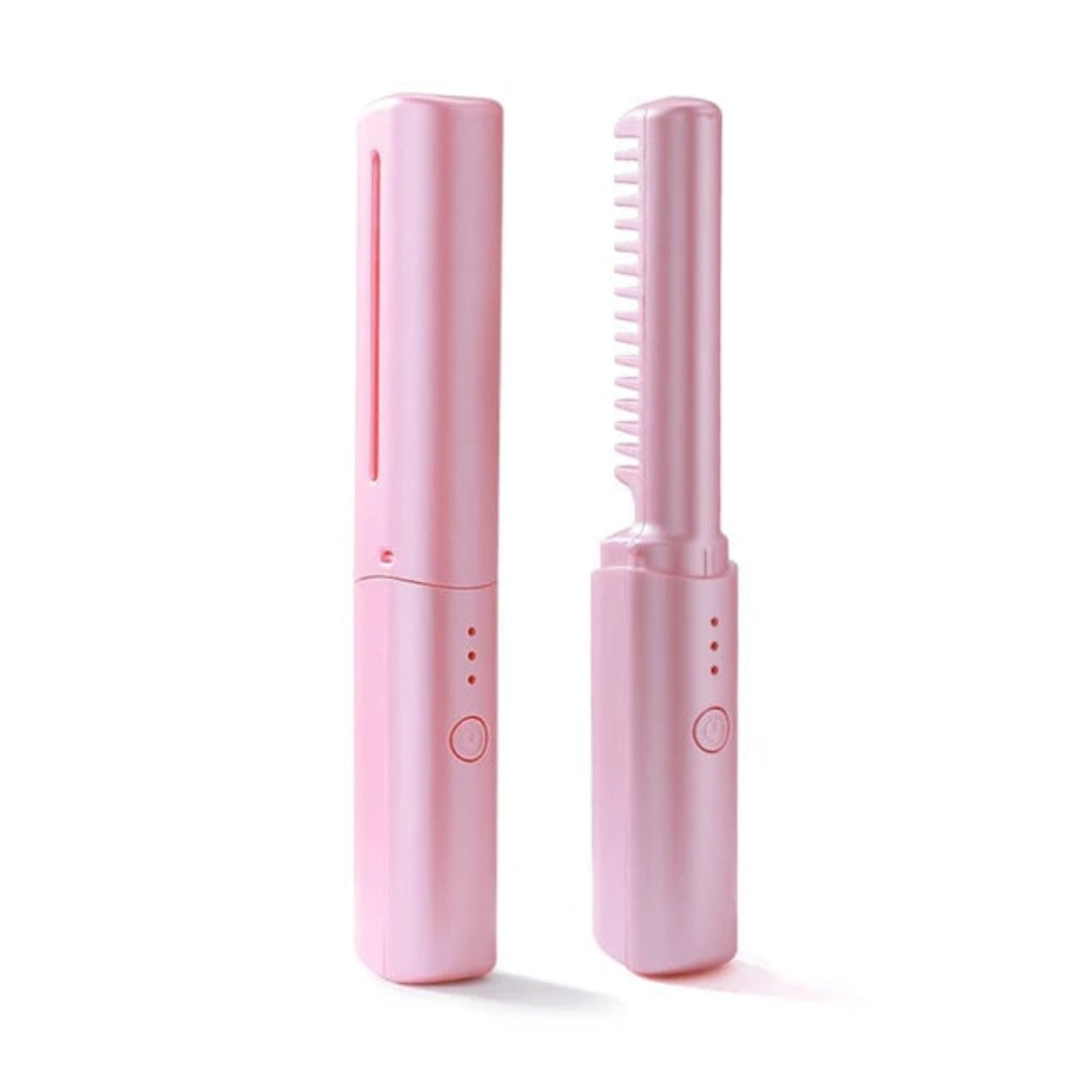 Cordless Portable Hair Straightener Travel Mini Styling - Image 9