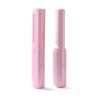 Cordless Portable Hair Straightener Travel Mini Styling - Image 9