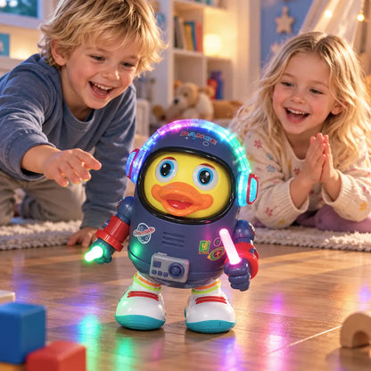 Dancing Astronaut Duck Interactive Toy
