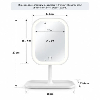 LED Rechargeable Vanity Makeup Mirror