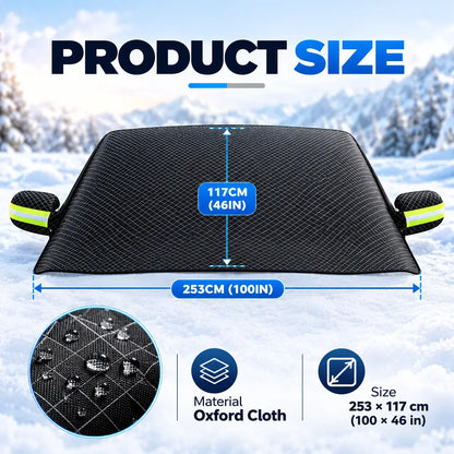 Windshield Snow Cover Magnetic Oxford Fabric Ice Protection