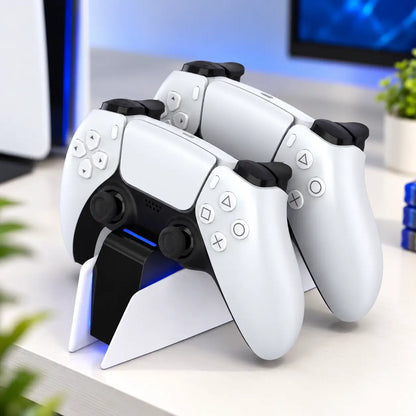 PS5 Dual Controller Charging Dock with LED Indicator