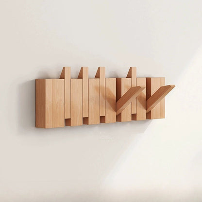 Wooden Wall Hooks | Foldable Piano Key Design Hanger Rack
