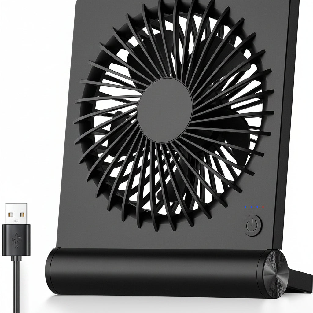 Fan Cooling Box Portable USB Compact Foldable Desktop Clip - Image 1