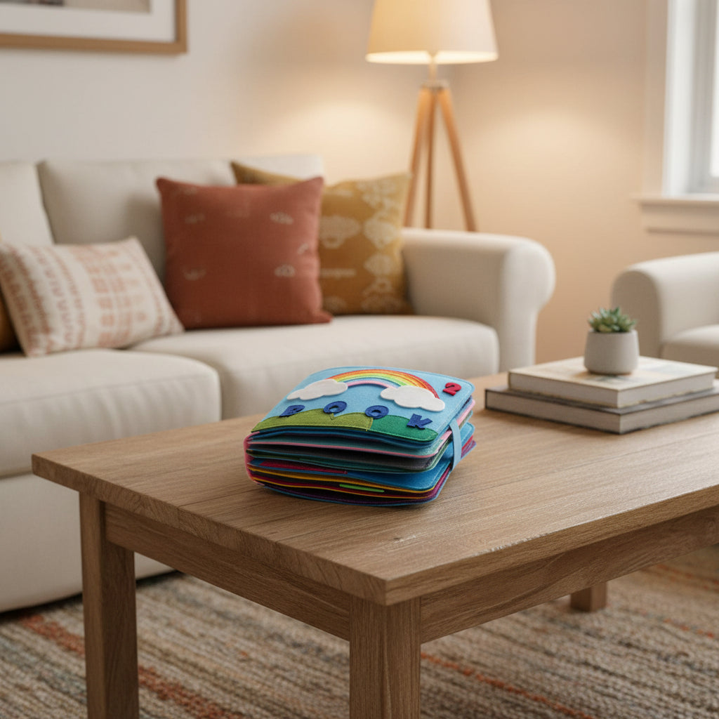 Felt Board Books Toddlers Interactive Learning Toy Set - Image 1