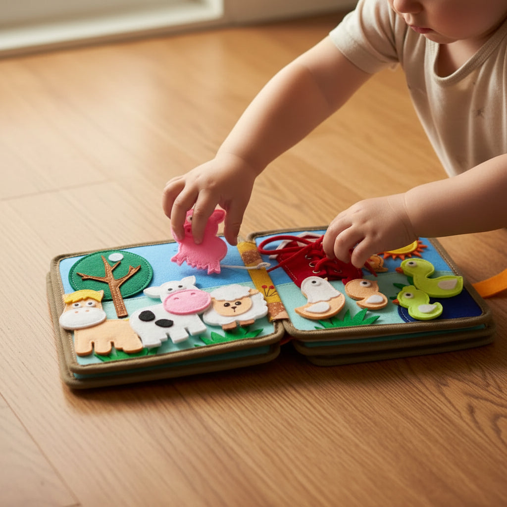 Felt Board Books Toddlers Interactive Learning Toy Set - Image 5