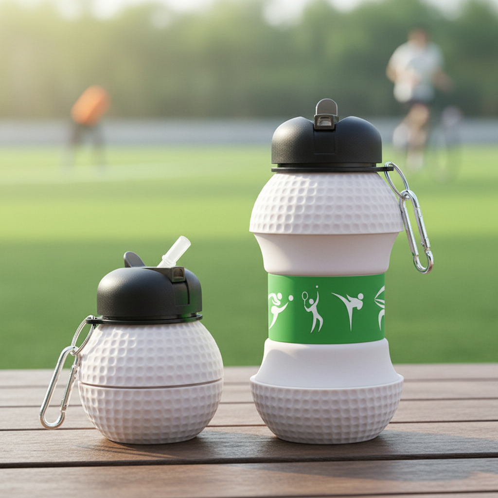Foldable Collapsible Leak-Proof Water Bottle Sports Gym - Image 9