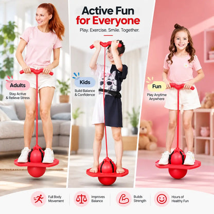 Balance Jumping Stick Fun Outdoor Toy Active Playtime