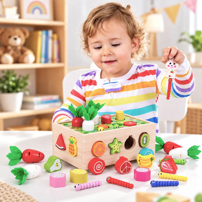 Wooden Montessori Toy Set Educational Farm Play