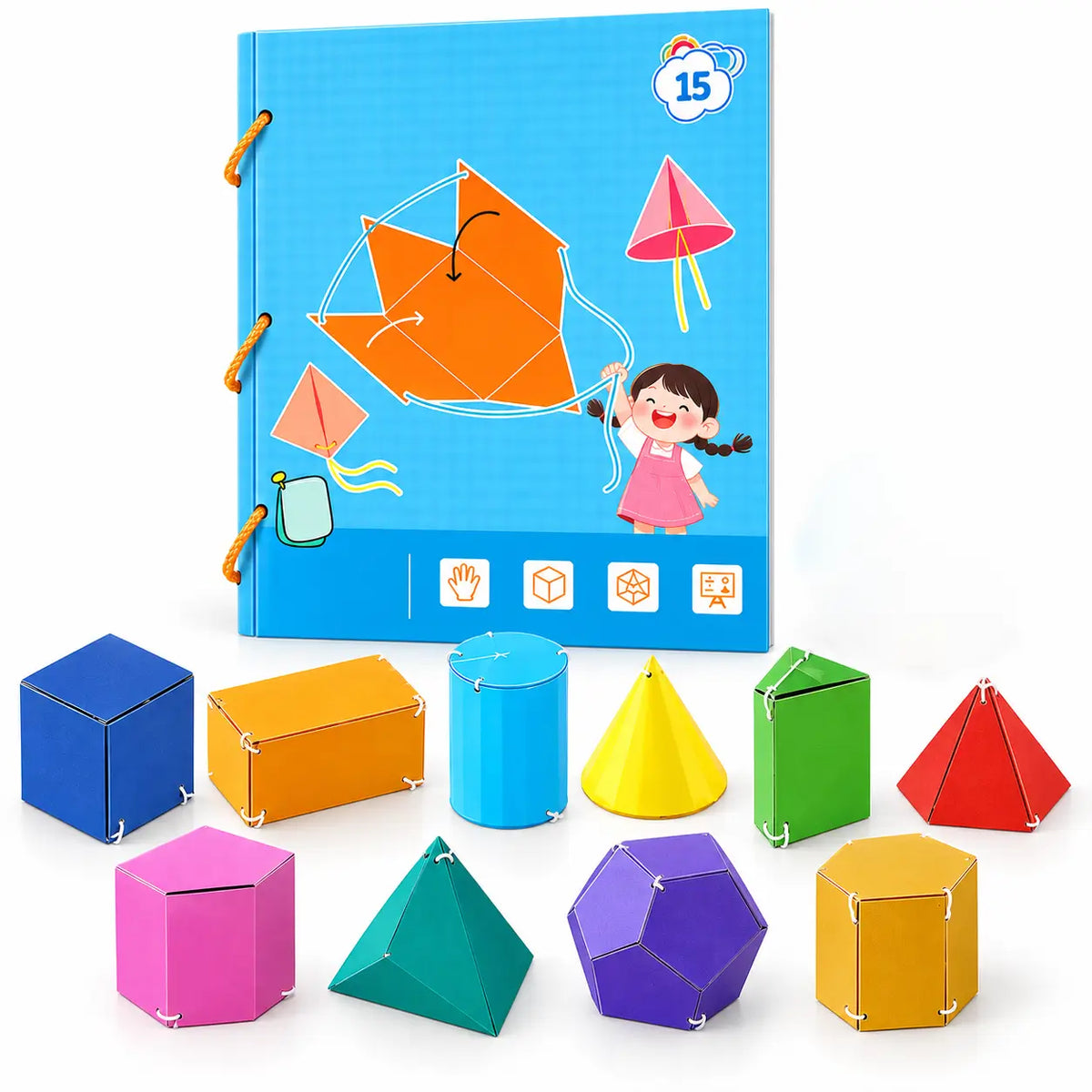 Learning Toys 3D Geometry Puzzle Activity Kit