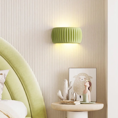 French Resin Wall Lamp | Textured Modern Sconce