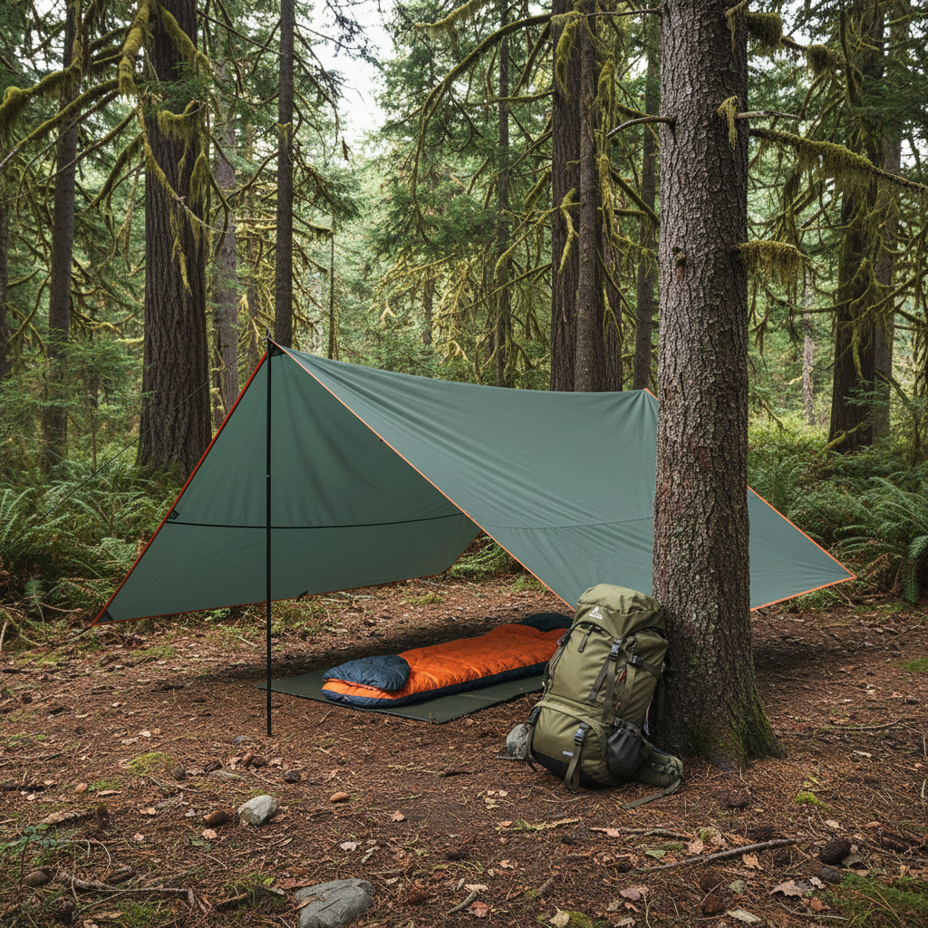 Heavy Duty Tarp Waterproof Camping Grommet Reinforced - Image 1