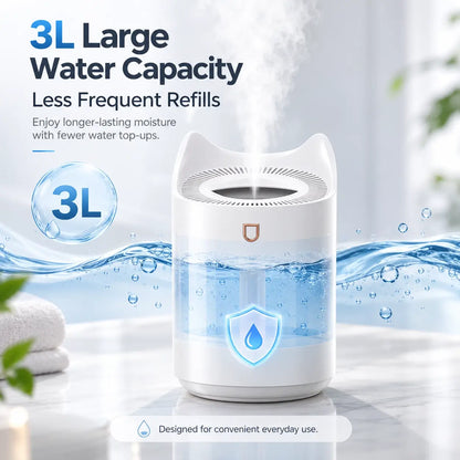 Cool Mist Humidifier Ultrasonic Bedroom Air Moistener