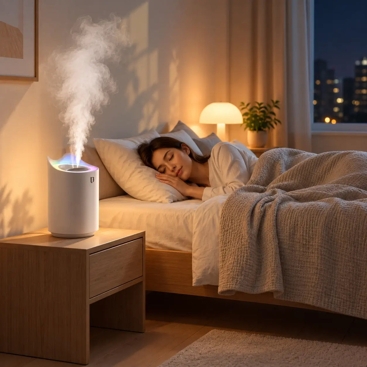 Cool Mist Humidifier Ultrasonic Bedroom Air Moistener