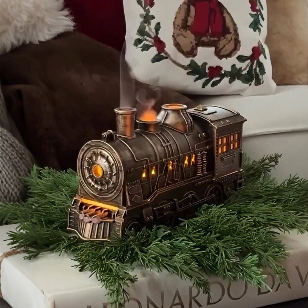 Humidifier Essential Oil Diffuser Train Plastic USB LED Night Light - Image 1
