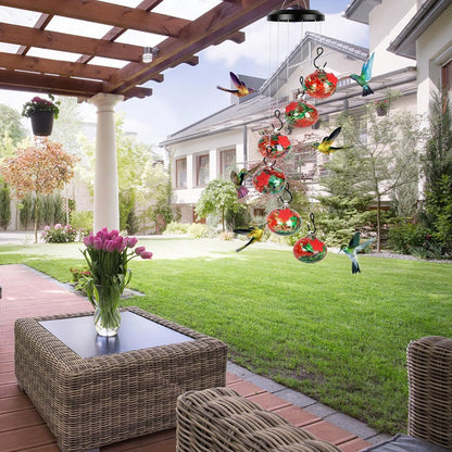 Hummingbird Feeder Wind Chime Garden Decor - Image 2
