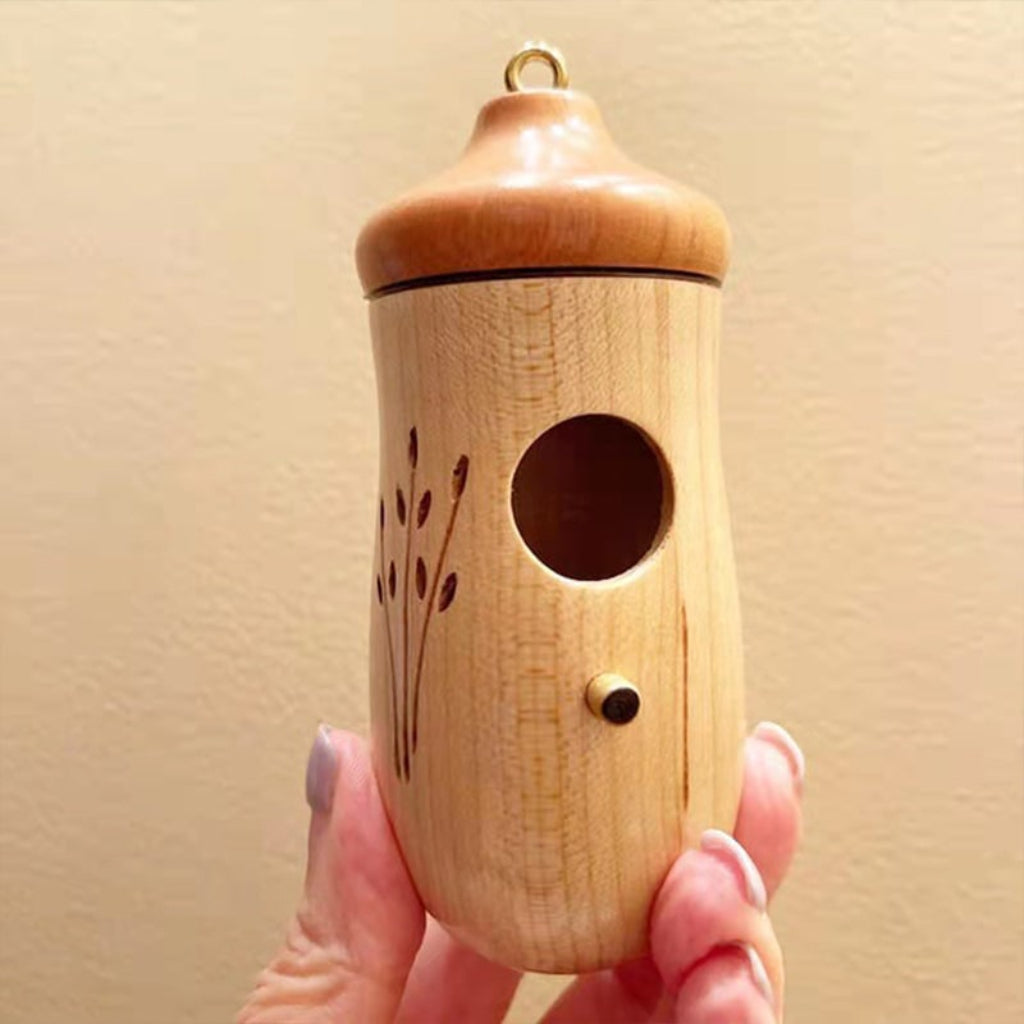 Hummingbird House Wooden Birdhouse Garden Decor - Image 4