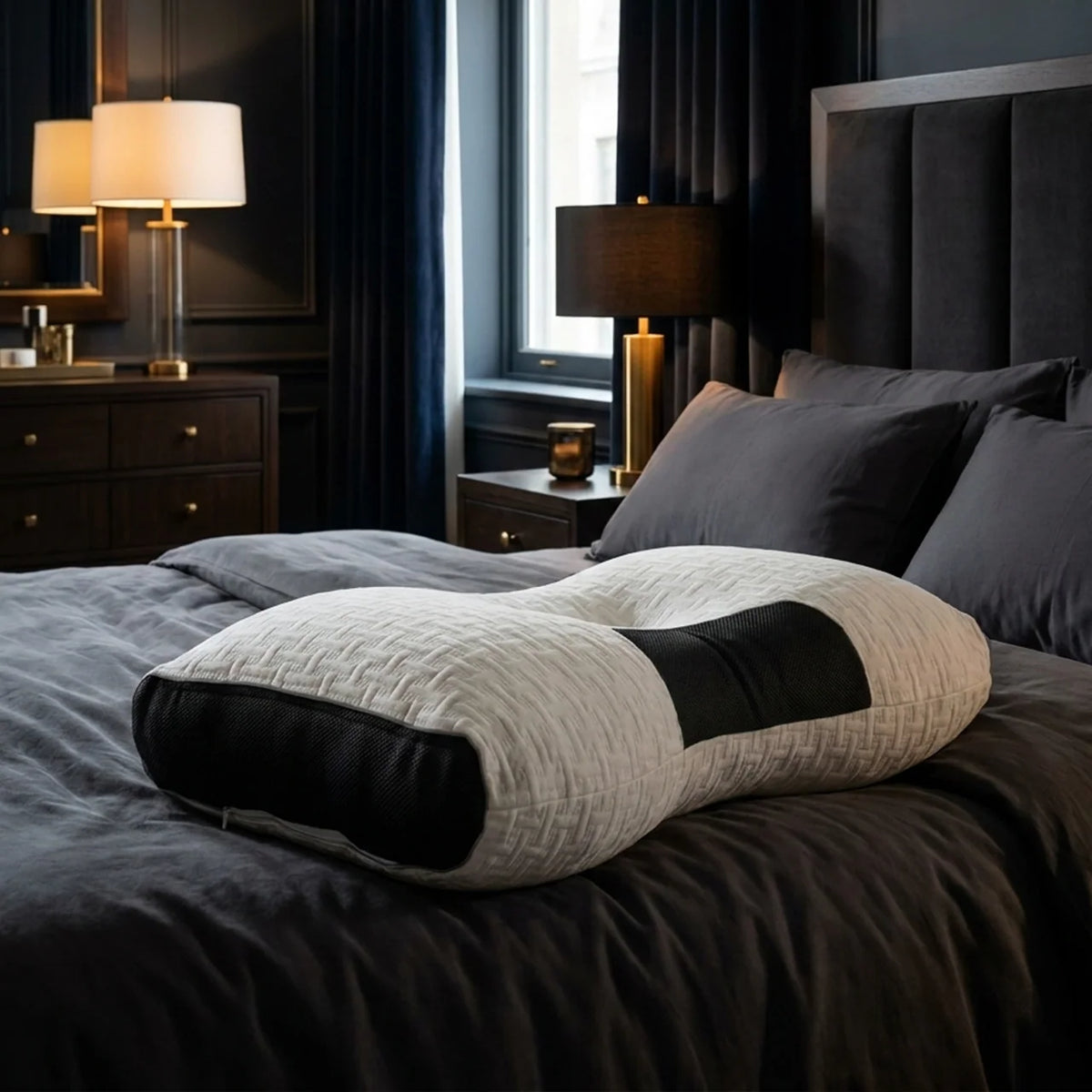 Hybrid Pillow For Back & Side Sleepers - Neck Support Pillow