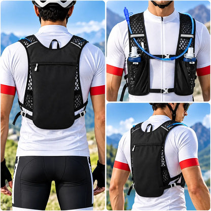 Lightweight Hydration Running Vest With Water Bladder Kit