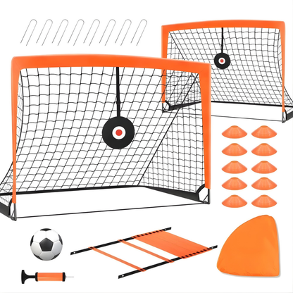 Portable Soccer Goal Kids Outdoor Training Practice Set