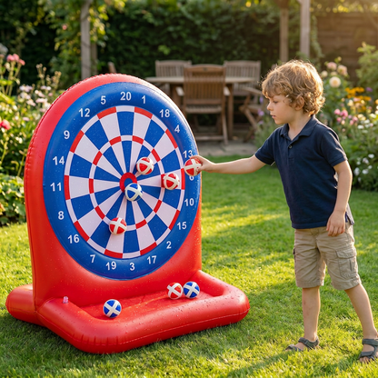Inflatable Water Target Game Outdoor Fun Sticky Darts - Image 1