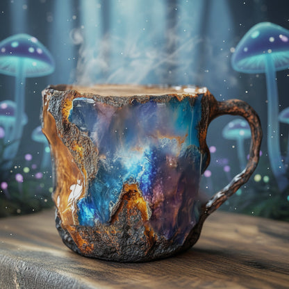Insulated Coffee Cup Handcrafted Mug Unique Design Crystal - Image 2
