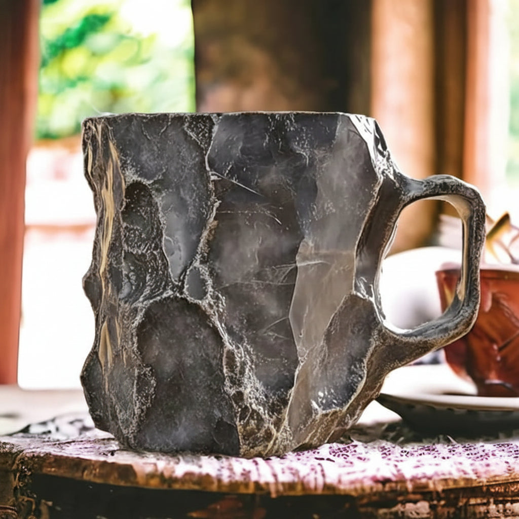 Insulated Coffee Cup Handcrafted Mug Unique Design Crystal - Image 4