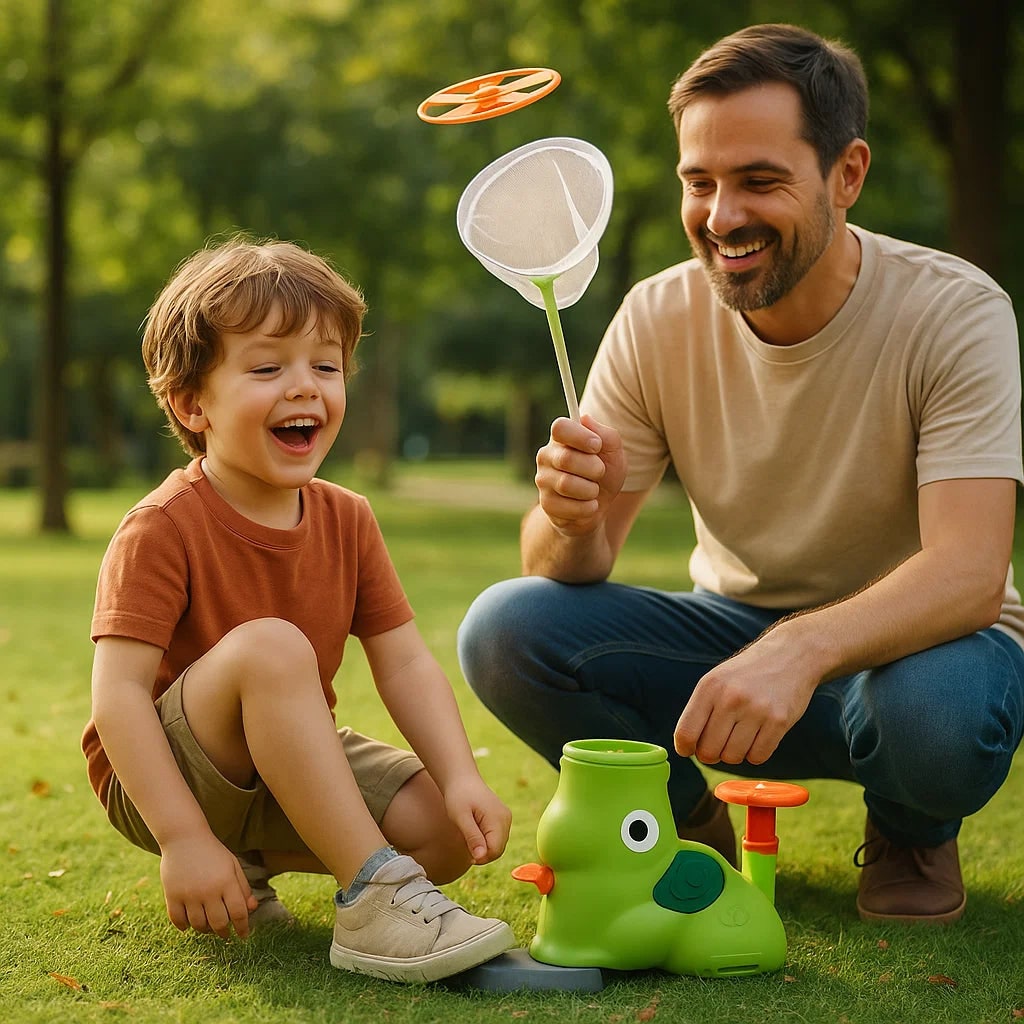 Kids Outdoor Toy Disc Launcher Outdoor Play Equipment - Image 7