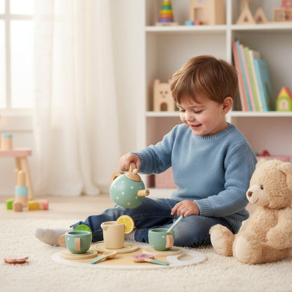 Kids Tea Set Fine Motor Skills Toy Playtime Activity