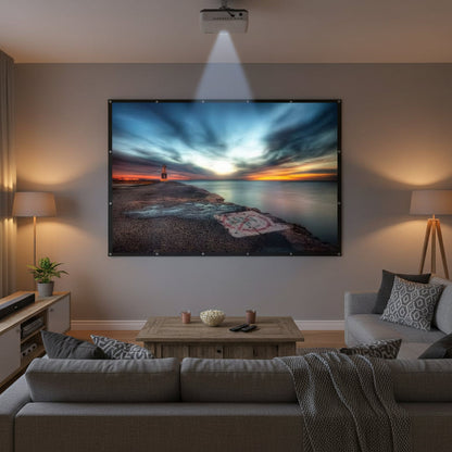 Large Projector Screen Portable Foldable 100 Inch - Image 1