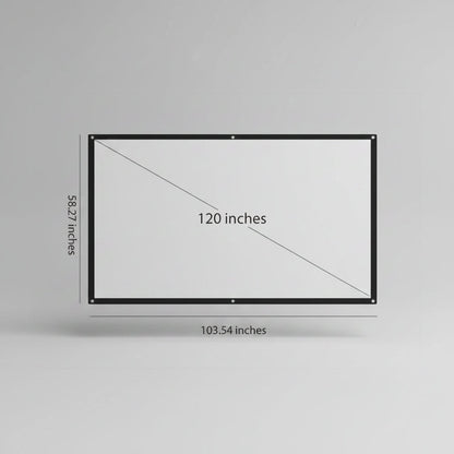 Large Projector Screen Portable Foldable 100 Inch