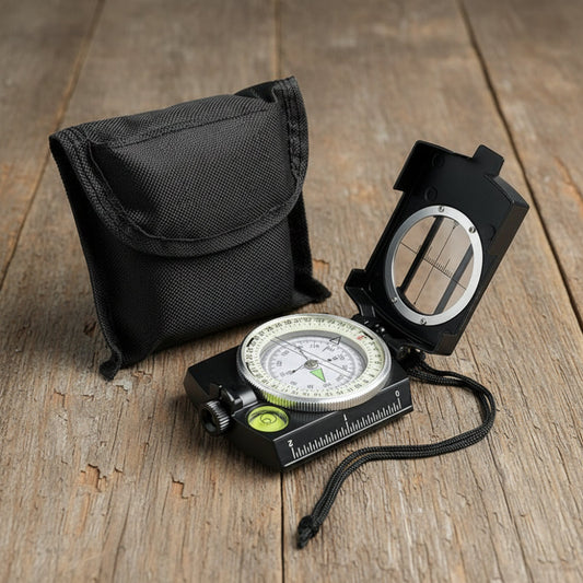 Lensatic Compass Outdoor Navigation Portable Hiking Tool - Image 1