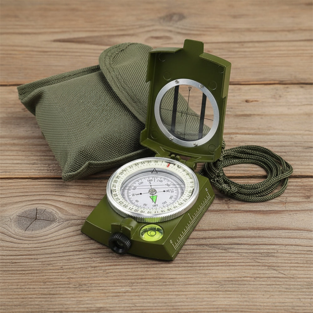 Lensatic Compass Outdoor Navigation Portable Hiking Tool - Image 14