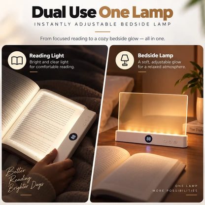 Book Light LED Reading Lamp Ultra Thin USB Rechargeable