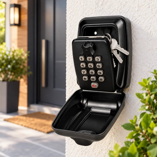 Key Lock Box Wall Mounted Outdoor Waterproof Combination Safe
