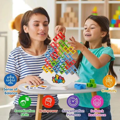 Family Board Game Stacking Block Game Fun All Ages