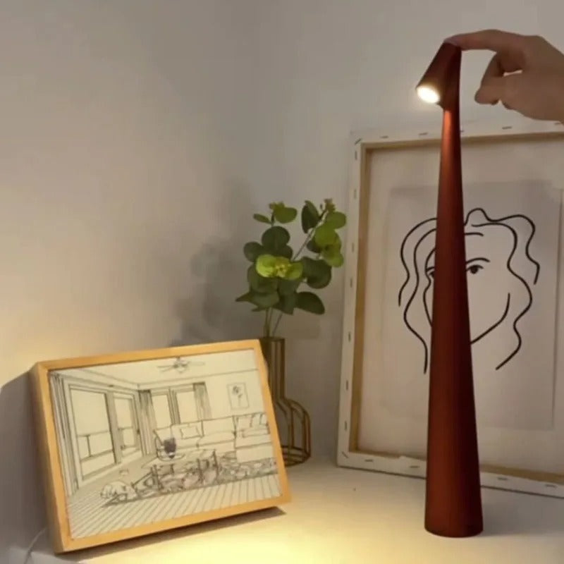 LED Table Lamp | Rechargeable & Touch Dimmable