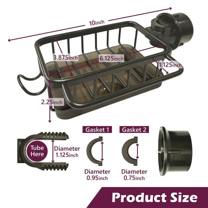 Dish Drying Rack Sink Caddy Organizer Kitchen Storage Basket