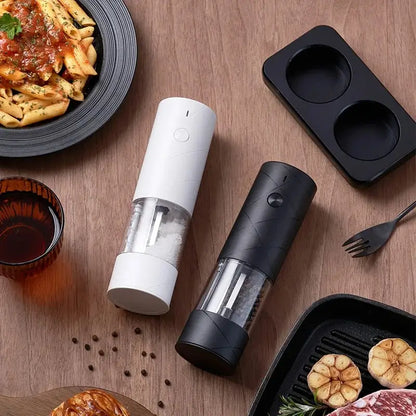 Salt Pepper Grinder Rechargeable - 1 Pair