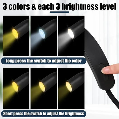 Neck Light LED Reading Lamp Rechargeable Hands Free Design