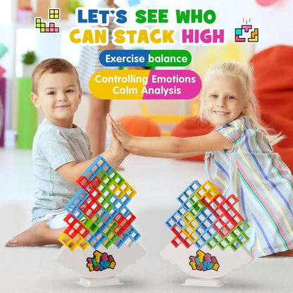 Family Board Game Stacking Block Game Fun All Ages
