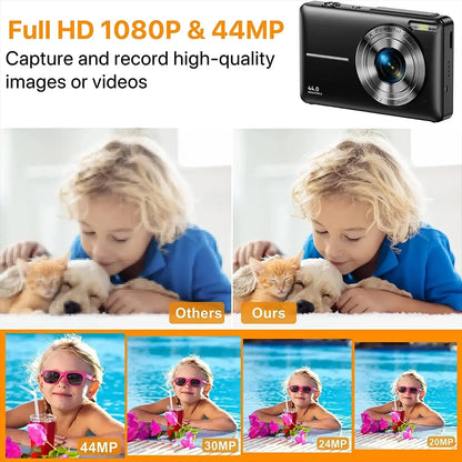 Digital Camera Vintage Compact Lens Lcd Portable