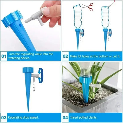 12 Pcs Automatic Plant Watering Spikes Garden Irrigation