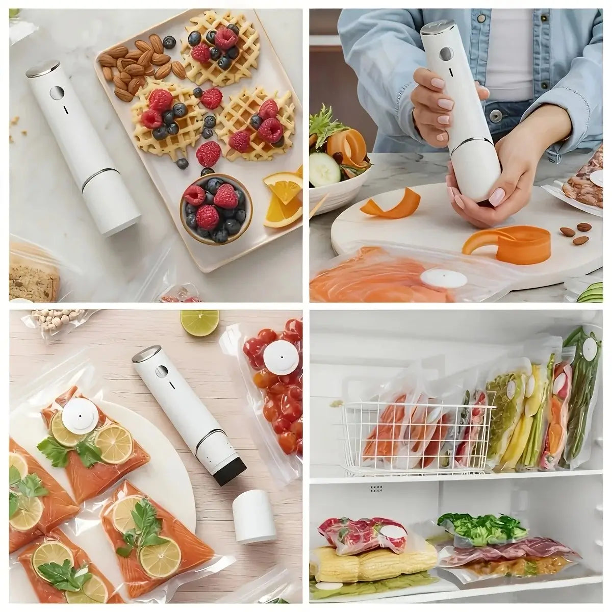 Vacuum Sealer Portable USB Rechargeable Food Storage Machine