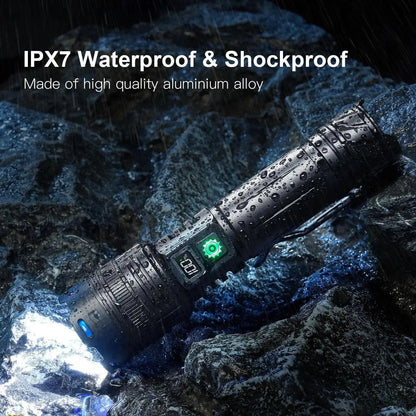 LED Flashlight High Lumens Rechargeable Tactical Waterproof Torch