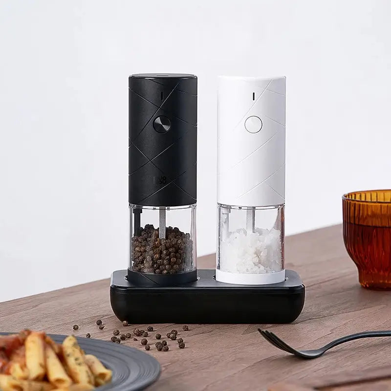Salt Pepper Grinder Rechargeable - 1 Pair