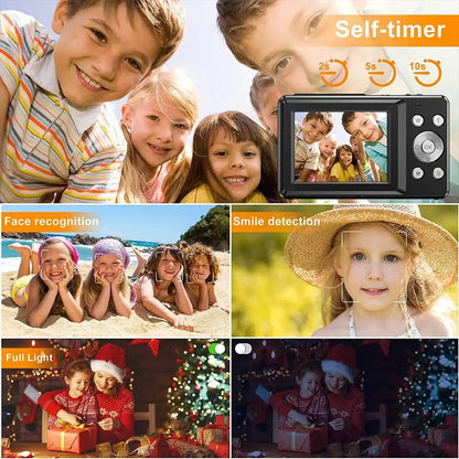 Digital Camera Vintage Compact Lens Lcd Portable