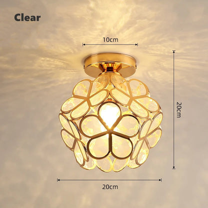 Nordic Petal Aisle Ceiling Lamp | Elegant Corridor & Bedroom Light