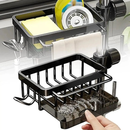 Dish Drying Rack Sink Caddy Organizer Kitchen Storage Basket